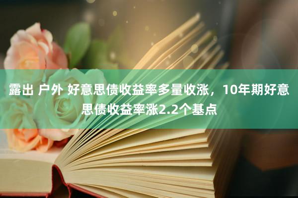 露出 户外 好意思债收益率多量收涨，10年期好意思债收益率涨2.2个基点